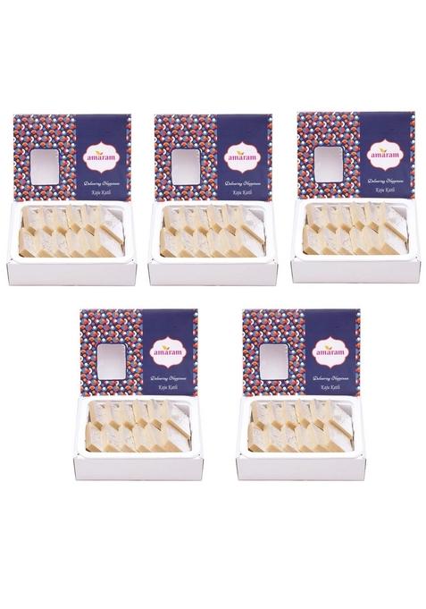 Amaram by Ghasitaram Kaju Katli Sweets Gift, 1000g |Sweets|Sweets Gift Pack|Diwali Sweets|Indian Mithai|Diwali Box|