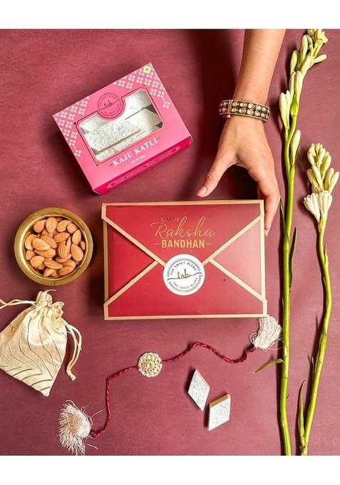THE SWEET BLEND Diwali Gift Hamper with 400 g Kaju Katli & Almonds| Traditional Indian Sweets | Celebration for Box