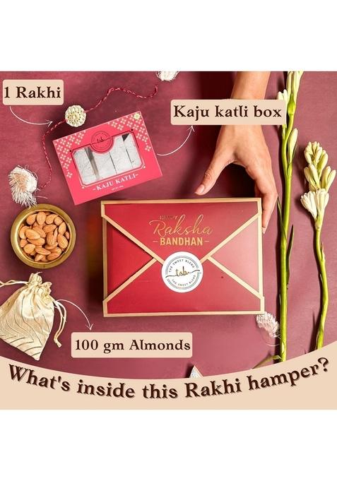 THE SWEET BLEND Diwali Gift Hamper with 400 g Kaju Katli & Almonds| Traditional Indian Sweets | Celebration for Box