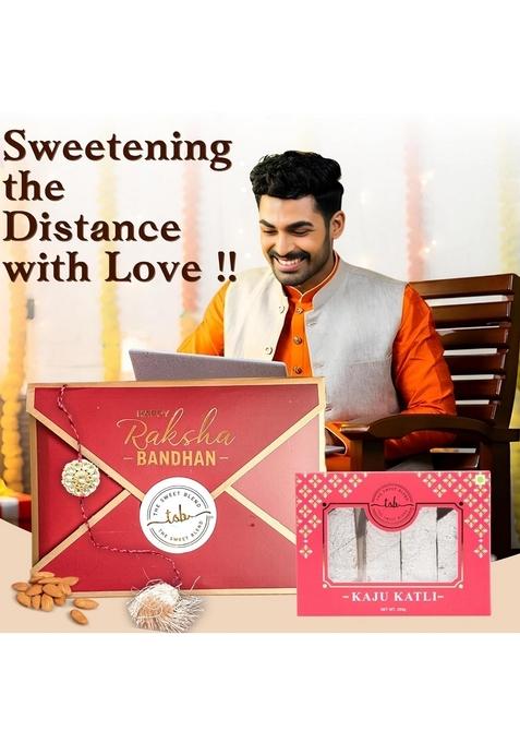 THE SWEET BLEND Diwali Gift Hamper with 400 g Kaju Katli & Almonds| Traditional Indian Sweets | Celebration for Box