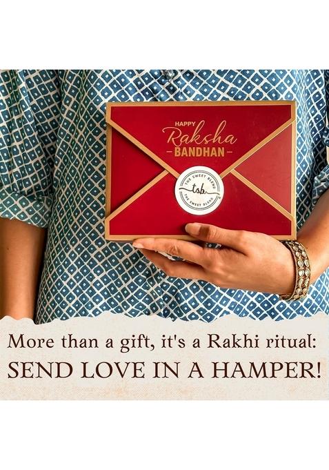 THE SWEET BLEND Diwali Gift Hamper with 400 g Kaju Katli & Almonds| Traditional Indian Sweets | Celebration for Box