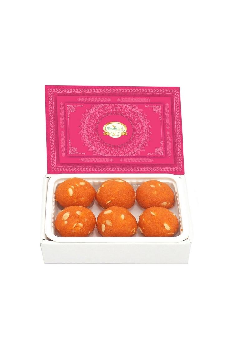 Ghasitaram Gifts Motichoor Laddoo Box (200 GMS) |Sweets|Sweets Gift Pack|Diwali Sweets|Indian Mithai|Diwali Sweets Box|Sweets