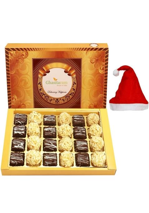 Ghasitaram Gifts Christmas - Rice Flakes Sweets Box 24 Pcs 480 GMS