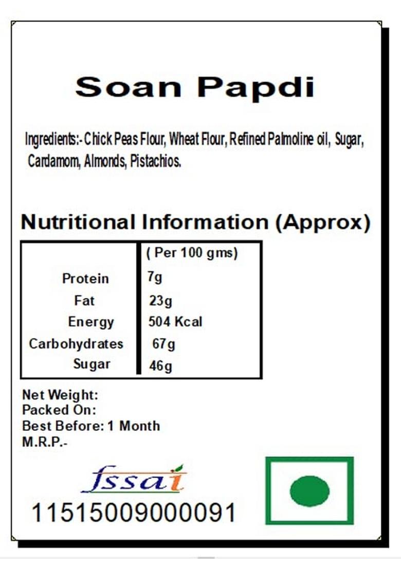 Ghasitaram Gifts Kaju Katli and Soan Papdi Hamper|Sweets|Sweets Gift Pack|Diwali Sweets|Indian Mithai|Diwali Sweets Box