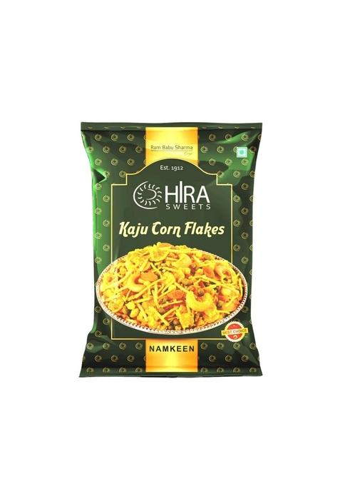 HIRA SWEETS Kaju Burfi (500 g) & Corn Flakes (400 Combo Pack | Indian Traditional Mithai Katli Made With Finest Cashews Namkeen Festival Box