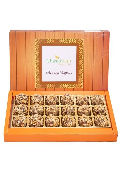 Ghasitaram Gifts Hazelnut Cashew Balls 18 pcs |Sweets|Sweets Gift Pack|Diwali Sweets|Indian Mithai|Diwali Sweets Box|Sweets Box