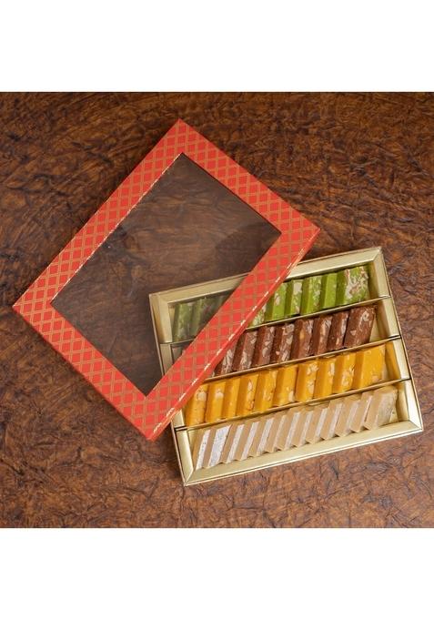Ghasitaram Gifts Pure Assorted Kaju Katlis 400 GMS |Sweets|Sweets Gift Pack|Diwali Sweets|Indian Mithai|Diwali Sweets Box|Sweets Box