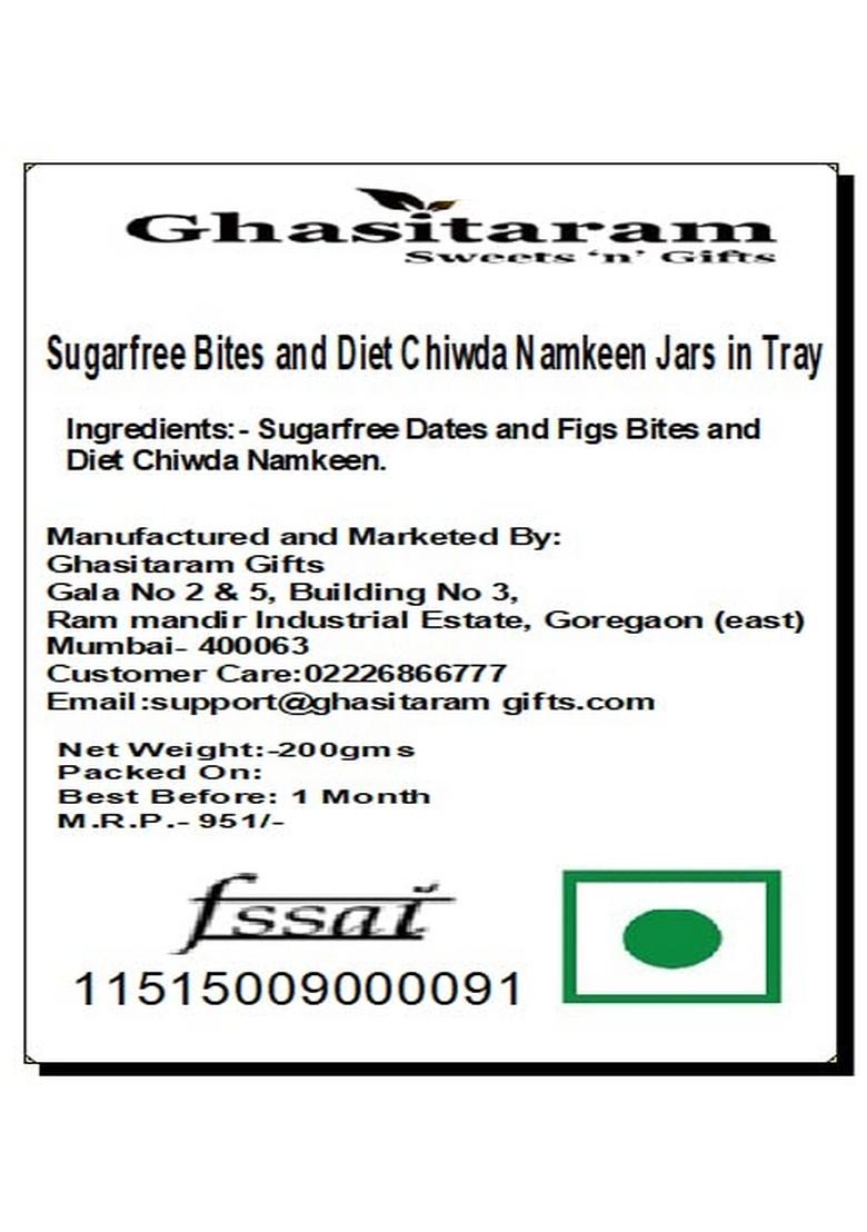 Ghasitaram Gifts Sugarfree Sweets and T-Lite|Sugar Free Sweets|Diabetic Friendly|Diwali Sugar Box