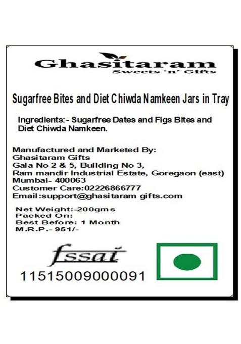 Ghasitaram Gifts Sugarfree Sweets and T-Lite|Sugar Free Sweets|Diabetic Friendly|Diwali Sugar Box