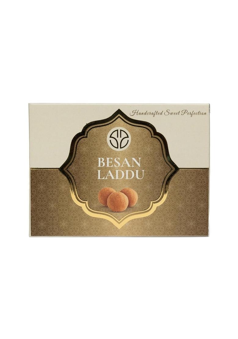 SMJ Sweets and Snacks Handcrafted Besan Laddu 200g Traditional Indian Sweet | Premium Mithai Gift Box for Festivals, Diwali & Special Occasions