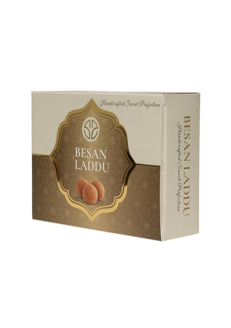 SMJ Sweets and Snacks Handcrafted Besan Laddu 200g Traditional Indian Sweet | Premium Mithai Gift Box for Festivals, Diwali & Special Occasions