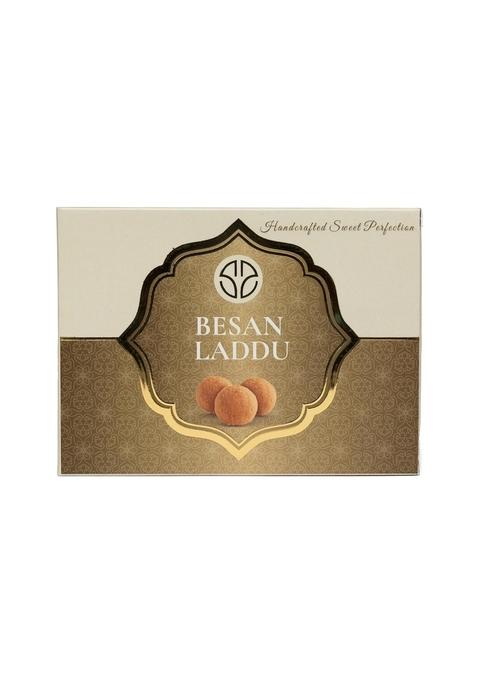 SMJ Sweets and Snacks Handcrafted Besan Laddu 200g Traditional Indian Sweet | Premium Mithai Gift Box for Festivals, Diwali & Special Occasions