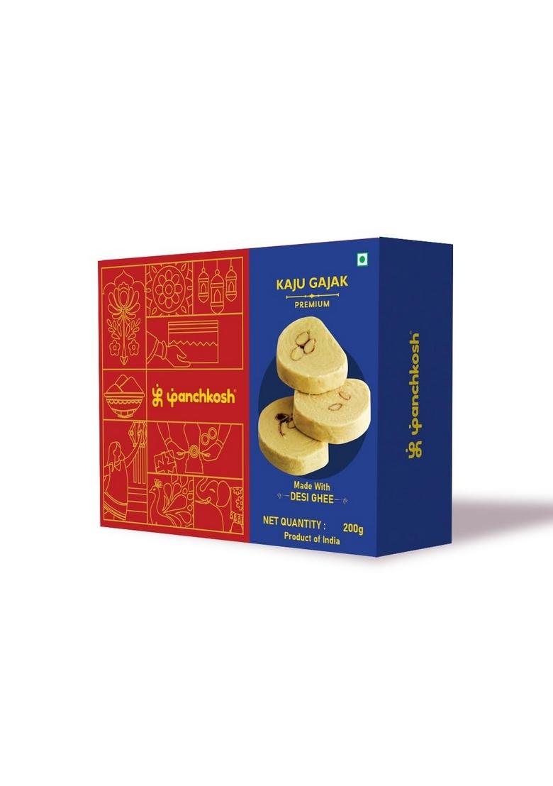 PANCHKOSH Premium Sweets Combo Pack 700g | Blueberry Kaju Katli (250g) + Date Bites Gajak (200g) Indian Dry Fruit Mithai Gift Box Traditional & Hamper Luxury Festive for Diwali, Rakhi, Weddings Corporate Gifting