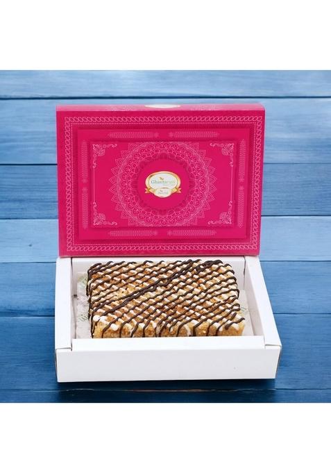 Ghasitaram Gifts Delicious Milk Cake with Chocolate |Sweets|Sweets Gift Pack|Diwali Sweets|Indian Mithai|Diwali Sweets Box|Sweets Box