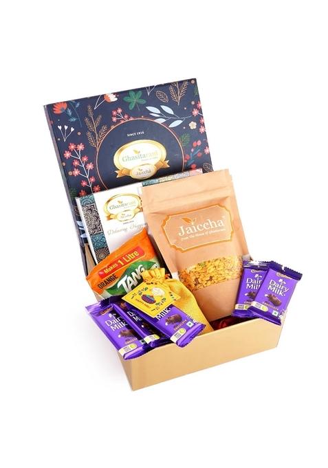 Ghasitaram Gifts Holi Sweets,Holi - Hamper Box Small|Gift Hamper| Diwali Gift Hamper|Food Hampers|Gourmet Hampers|