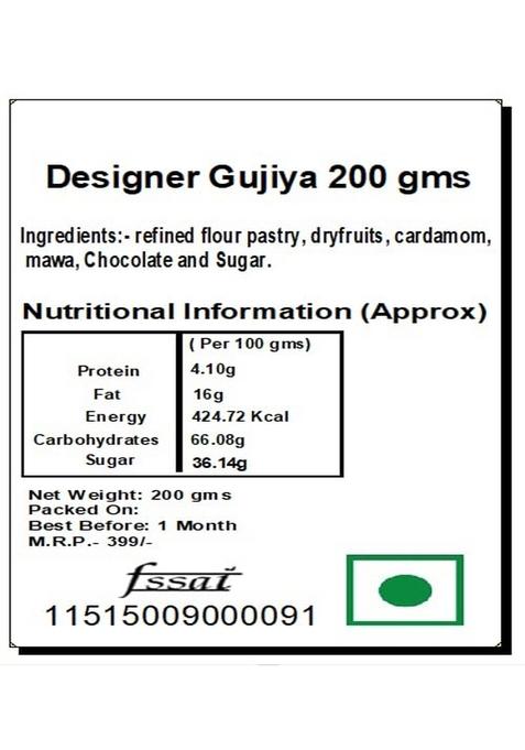 Ghasitaram Gifts Holi Hamper Designer Gujiya