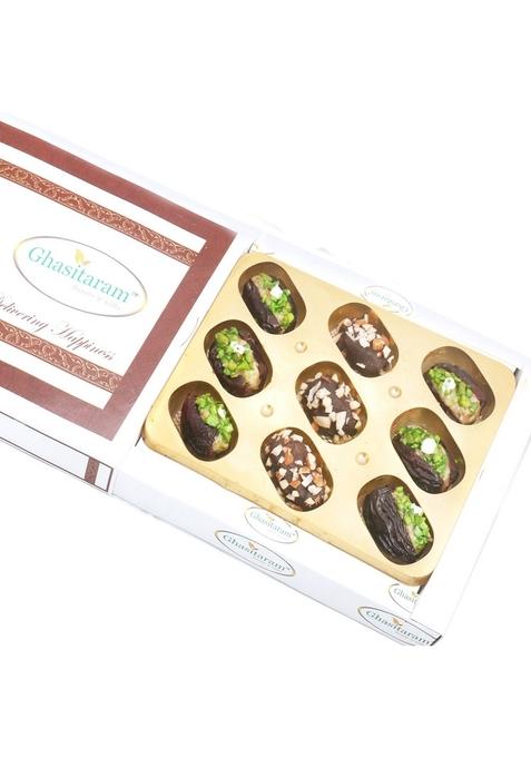 Ghasitaram Gifts Sweets -Assorted Dates in White Box |Gift for Diwali,Holi,Rakhi,Valentine,Christmas,Birthday,Anniversary,Gift Her,Him,Mothers Day,Fathers Day|
