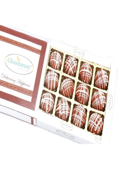 Ghasitaram Gifts Sweets -Ghasitaram's Kaju Choco Balls in White Box |Sweets|Sweets Gift Pack|Diwali Sweets|Indian Mithai|Diwali Box|