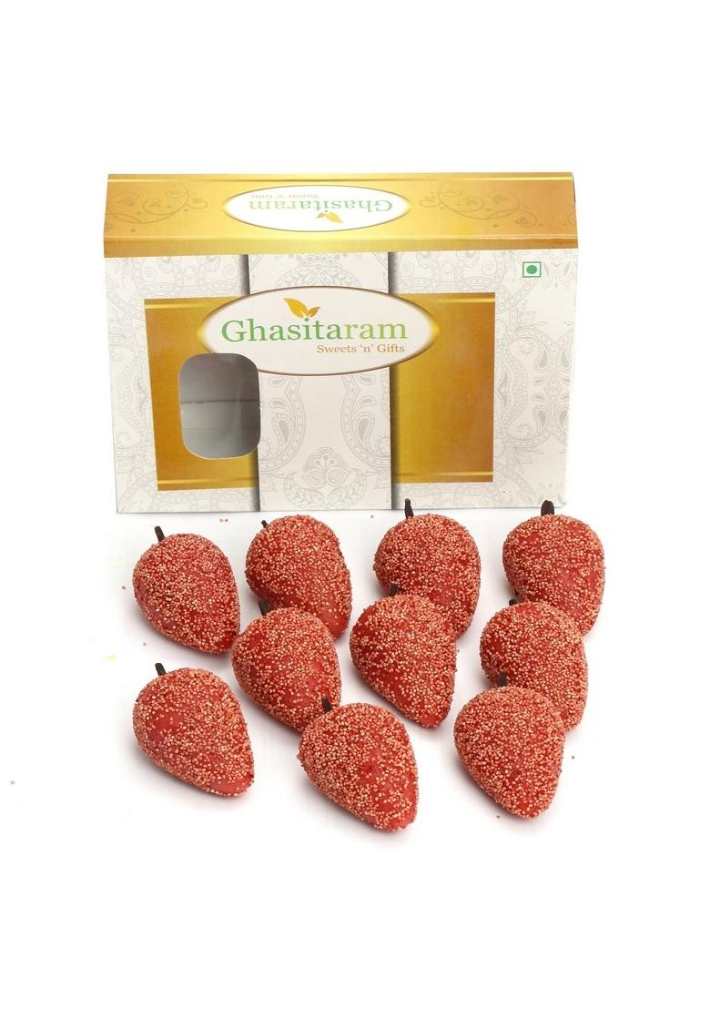 Ghasitaram Gifts Sweets Sugarfree Kaju Litchi 200 GMS|Sugar Free Sweets|Diabetic Friendly|Diwali Sugar Box