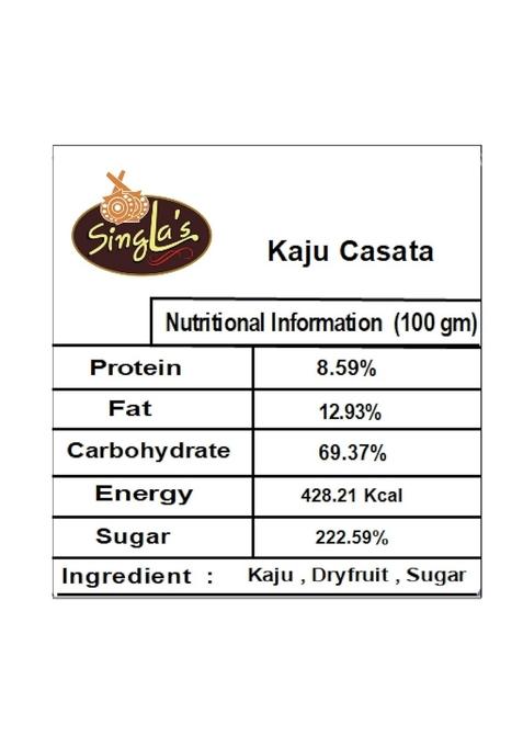 Singla Kaju Casata and Bite Combo Pack, 200g Each, Premium Indian Sweets Gift Box, Vegetarian