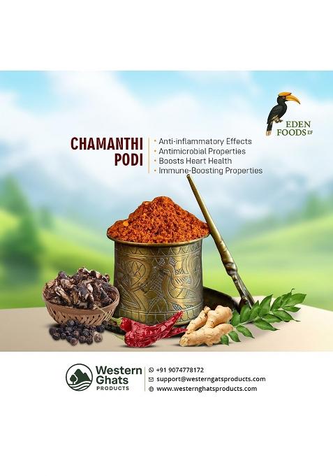 Eden Food Ef Chammanthi Podi | Cocunut Chutney Powder 200 Gm Dry Roasted Shredded Cocunuts Ans Spices Of Kerala