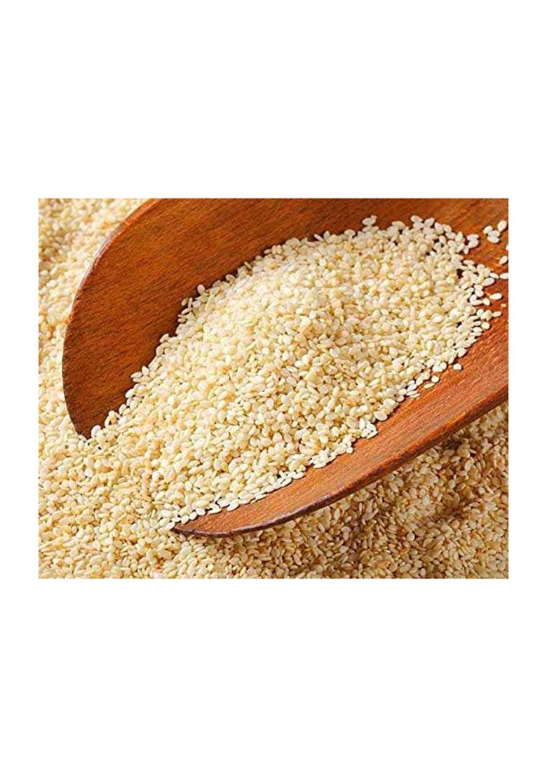 G & Agro Foods White Sesame Seeds (Til) 500G | Pure Natural Safed Til No Artificial Flavours, Colours Or Preservatives Tal/White Indian Spice Nutrient-Rich For Eating