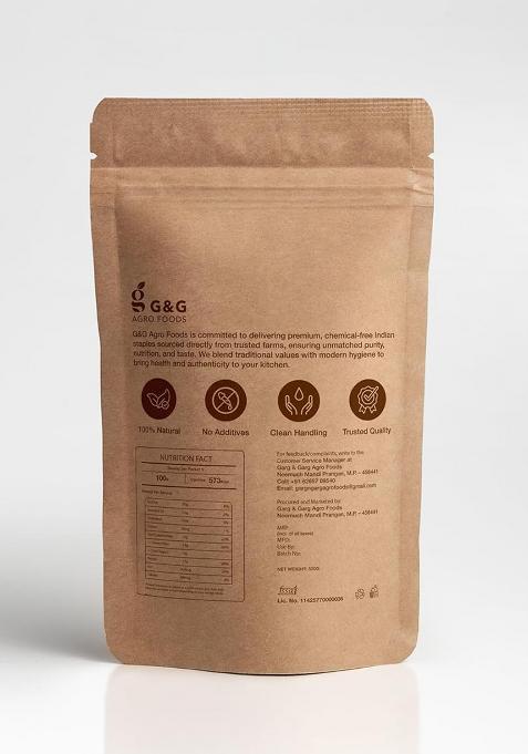 G & Agro Foods White Sesame Seeds (Til) 500G | Pure Natural Safed Til No Artificial Flavours, Colours Or Preservatives Tal/White Indian Spice Nutrient-Rich For Eating