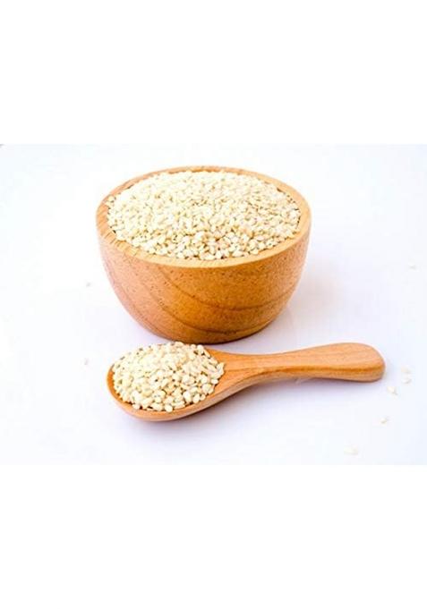 G & Agro Foods White Sesame Seeds (Til) 500G | Pure Natural Safed Til No Artificial Flavours, Colours Or Preservatives Tal/White Indian Spice Nutrient-Rich For Eating