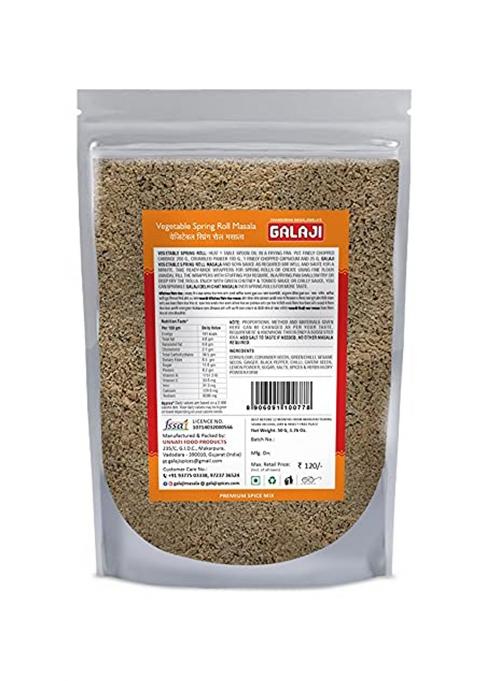 Galaji Vegetable Spring Roll Masala 50 Grams Homemade Powdered | For Healthy Cooking Ready To Cook All Seasonings Spices Pure & Hygiene Spice Mix Authentic Taste Premium