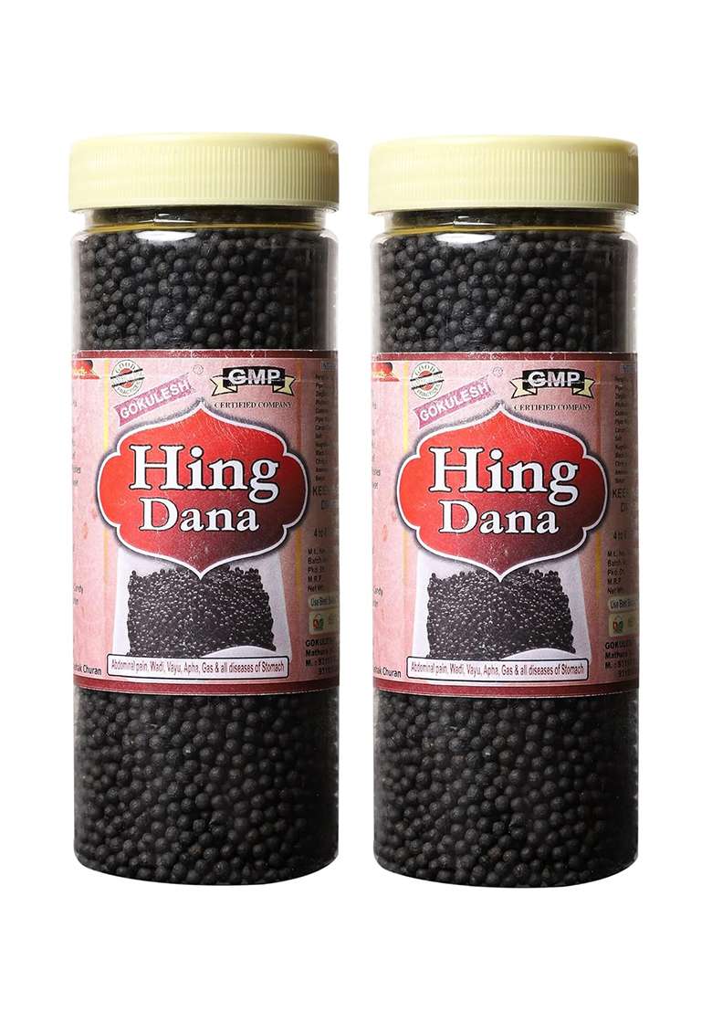 Gokulesh Digestive Hing Dana Ayurvedic Goli, Relieve Gas Acidity, 150Gm (Pack Of 2) - Indya