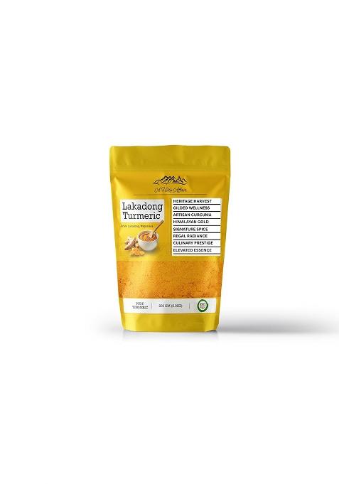 A Hilly Affair Premium Lakadong Turmeric Pack Of 1| High-Curcumin Organic Haldi | Hand-Harvested & Unadulterated 250G