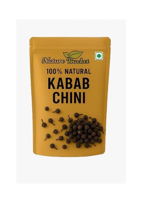 Nature Bucket Kabab Chini, 100% Natural Cubeb Pepper, Traditional Ground Spice, Resealable Pouch 100 G