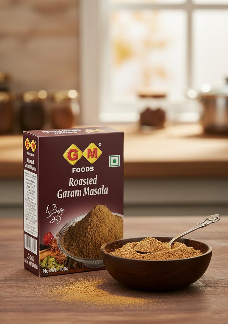 Gm Foods Roasted Garam Masala Powder 100G (Pack Of 2) | Authentic Indian Flavor Spicy & Aromatic Blend Multipurpose Flavourful Hygienically Packed No Preservatives