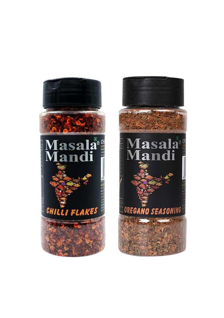Masala Mandi Combo Pack Of Chilly Flakes+Oregano Seasoning