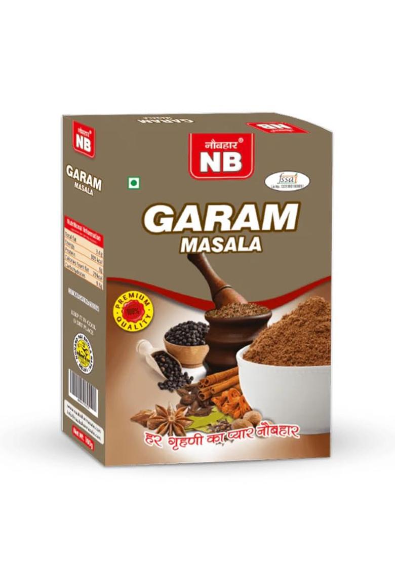Naubahar Nb Garam Masala 100Gm Traditional Handcrafted Blend For Authentic Indian Flavours Aromatic Bold Taste Enhancer Curries Vegetables And More