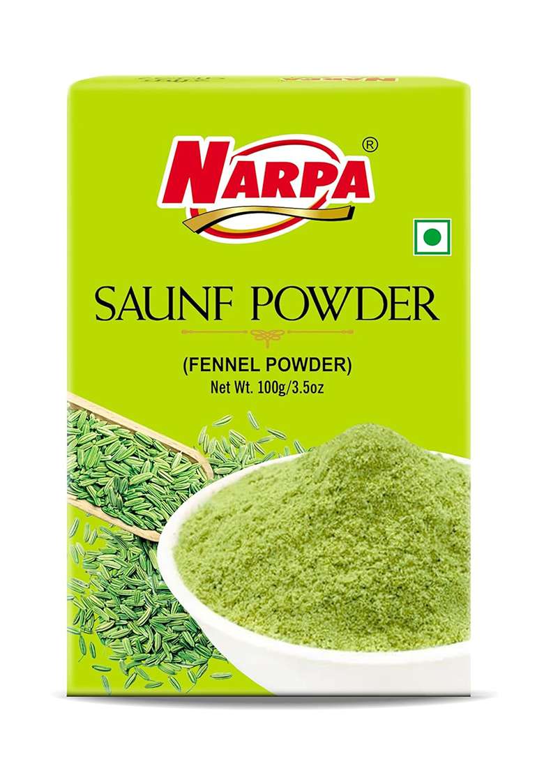 Narpa Saunf Powder 100G (1 Masala Free! Worth 20 Randomly Picked From 26 Varieties)|Fresh, 100% Natural & Perfect For Cooking Herbal Tea - Indya