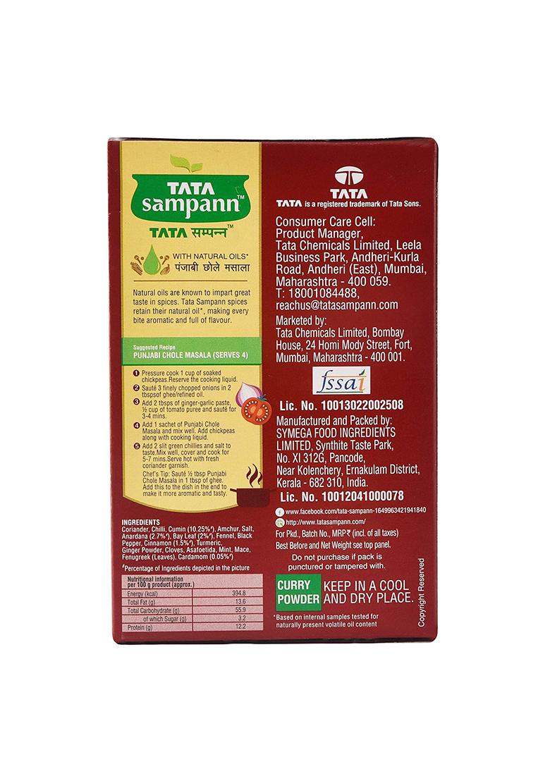 Tata Sampann Punjabi Chole Masala Powder, 100 Gm Box