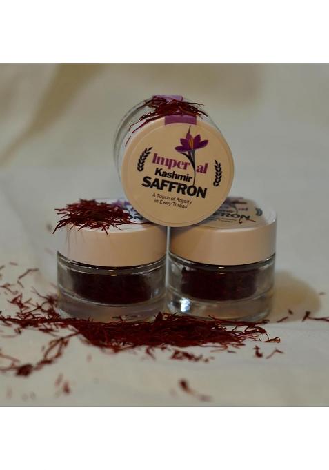 Imperial Kashmir Saffron 100% Pure Handpicked From (Pack Of 1, 1 Gram)