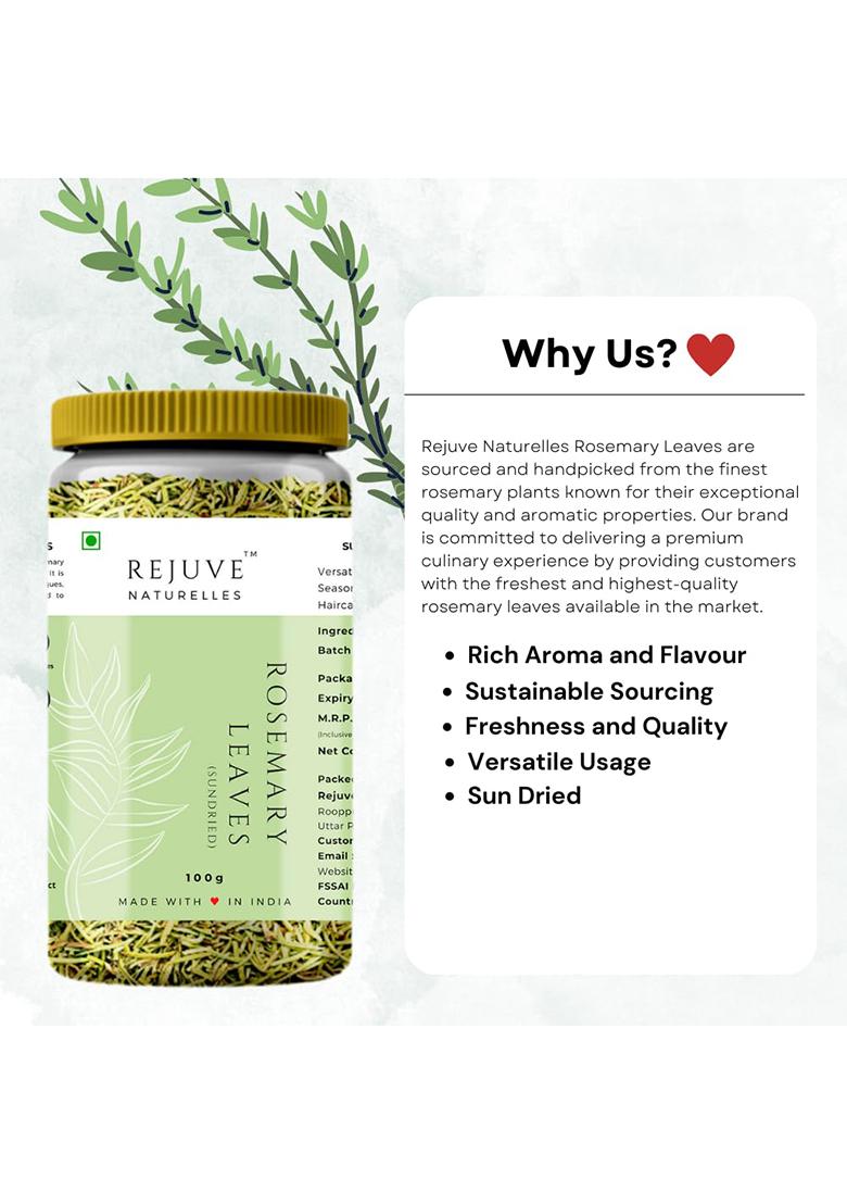 Rejuve Naturelles Sun Dried Rosemary Leaves