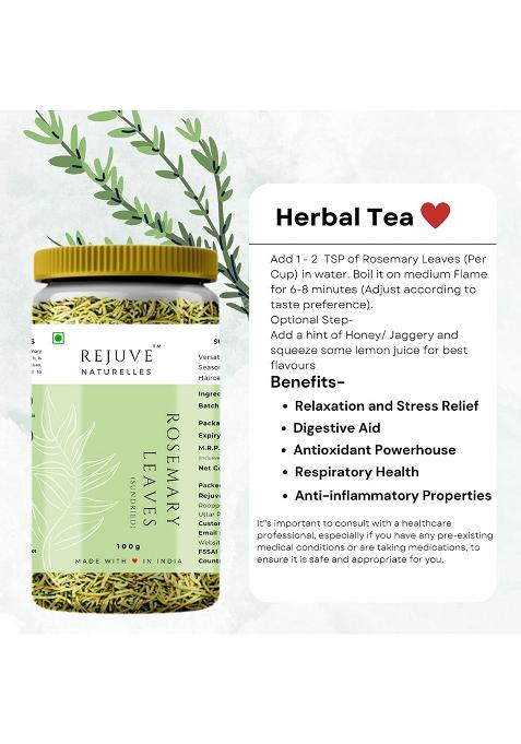 Rejuve Naturelles Sun Dried Rosemary Leaves