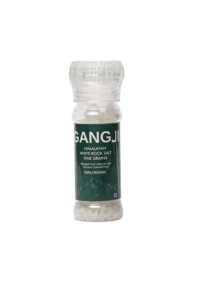 Gangji Himalayan White Rock Salt (125G) | Fine Grain Non-Iodised Weight Loss & Healthy Cooking Powder Mineral Rich Premium Natural - Indya