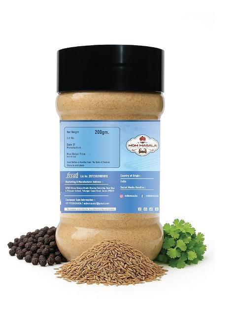 Mdm Masala Chaas | Traditional Buttermilk Powder For Digestion Natural Cumin-Mint Blend Summer Drink Home & Restaurant 200G Pack