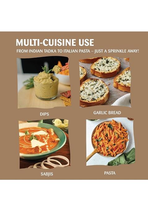 Omas Fresh Himachal Garlic Dry Powder For Breads, Naan, Dips, Soup, Sabji, Sauces (Dehydrated Ground Garlic) | 100% Pure Lehsun Ready To Use No Preservative (250G)