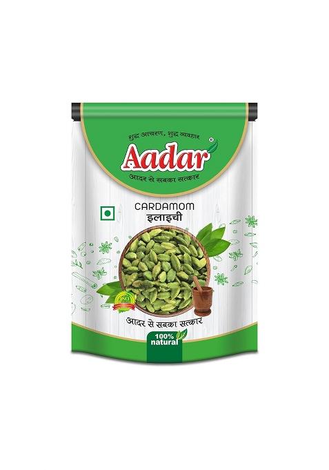 Aadar Spices Whole Green Cardamom, Sabut Hari Elaichi 50G - Delicious And Aromatic, Fresh Aromatic For Tea, Sweets Or Curries, No Added Preservatives