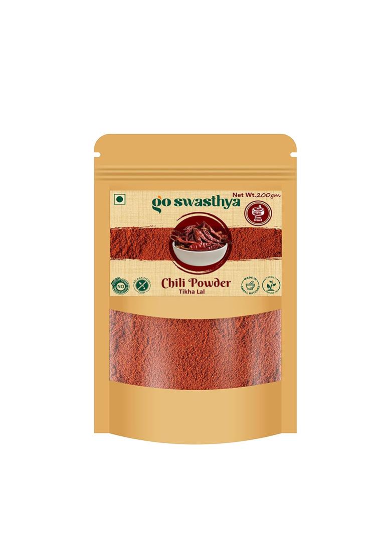Goswasthya Turmeric Haldi And Red Chilli Mirchi Powder | Preservatives Free Indian Spices Pack Of 2 400 Gram
