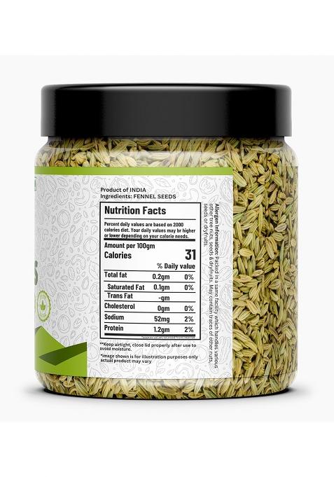 Organicpacific Fennel Seeds | Saunf For Digestion & Fresh Breath Natural Aromatic Spice Cooking Mouth Freshener 1Kg
