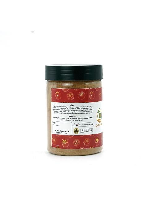Dornish Starch And Additives Private Limited Dehydrated Tomato Powder 100 G/Tangy, Dried, Delicious/For Chips, Vegetables, Sauces, Soups, Pizza, Pasta, Salads, Popcorns, Makhanas, Sandwiches, Fries