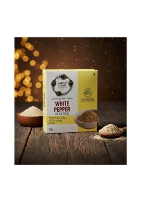 Ladoo Gopal Minerals White Pepper Powder | 100G Pack Pure & Aromatic Safed Mirch For Cooking Fine Ground Spice Soups, Salads Curries