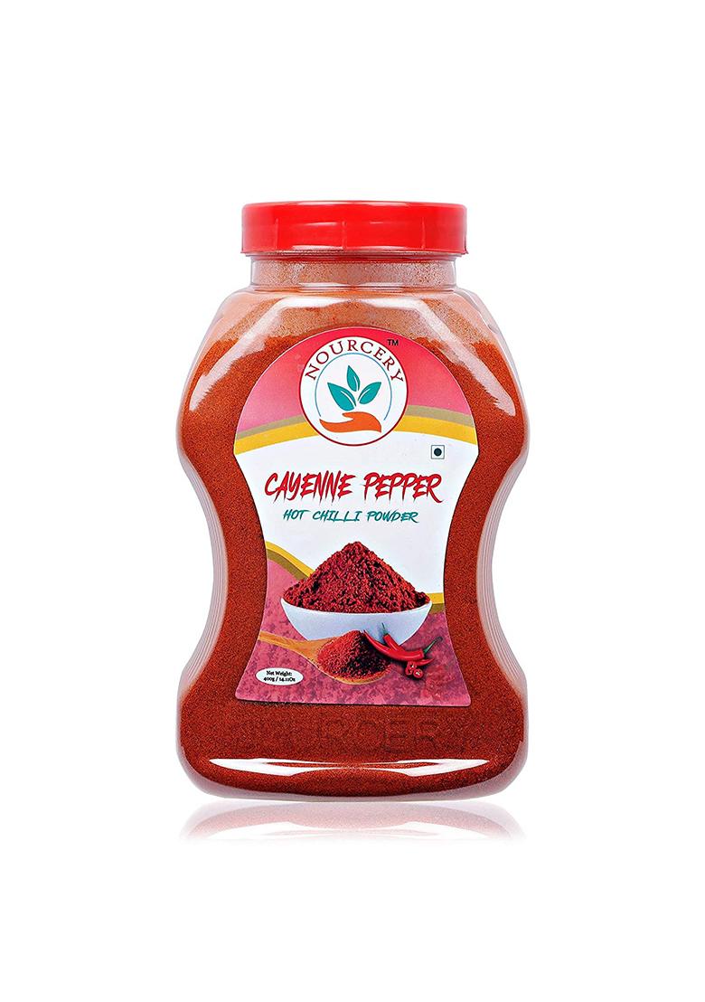 Nourcery Cayenne Pepper Powder, 400 Gram (Hot Chilli Powder)