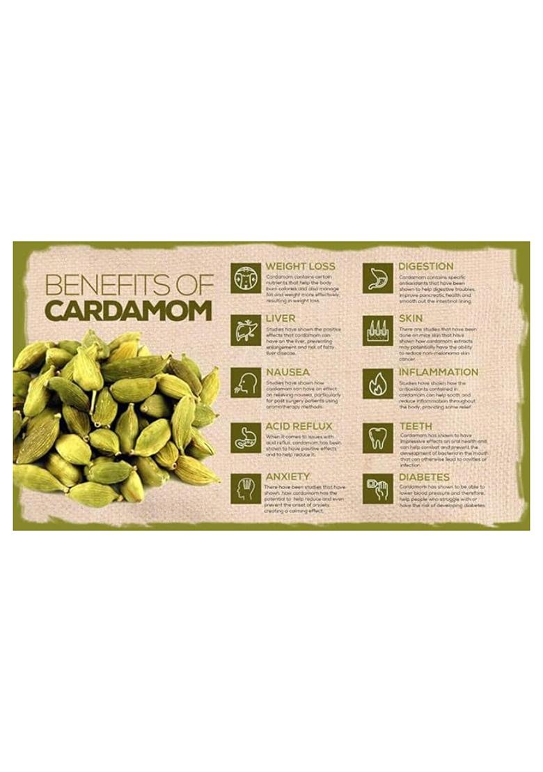 M S General Trading Company Msgtco Premium Green Cardamom Pods, 100% Natural, Export Grade, From Kerala, 20G